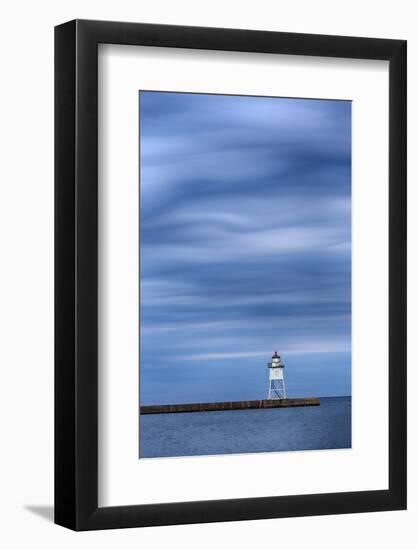 Minnesota, Grand Marais. Grand Marais Lighthouse-Jamie & Judy Wild-Framed Photographic Print