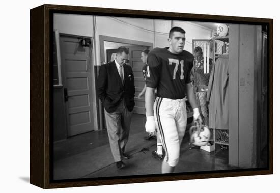 Minnesota- Iowa Game and Football Weekend, Minneapolis, Minnesota, November 1960-Francis Miller-Framed Premier Image Canvas