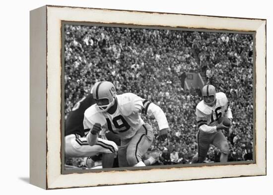 Minnesota- Iowa Game and Football Weekend, Minneapolis, Minnesota, November 1960-Francis Miller-Framed Premier Image Canvas