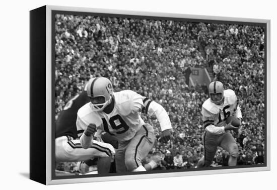 Minnesota- Iowa Game and Football Weekend, Minneapolis, Minnesota, November 1960-Francis Miller-Framed Premier Image Canvas