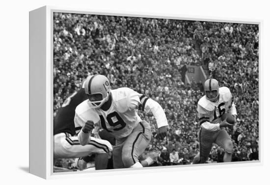 Minnesota- Iowa Game and Football Weekend, Minneapolis, Minnesota, November 1960-Francis Miller-Framed Premier Image Canvas