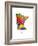 Minnesota Map-Michael Tompsett-Framed Premium Giclee Print