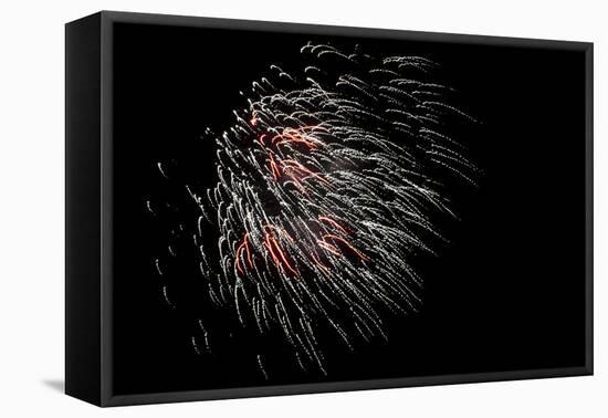 Minnesota, Mendota Heights, Fireworks, Aerial Displays-Bernard Friel-Framed Premier Image Canvas