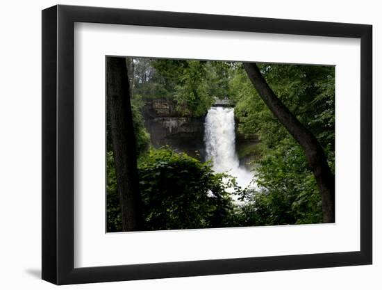 Minnesota, Minneapolis, Minnehaha Falls Park During Flood of the Creek-Bernard Friel-Framed Photographic Print