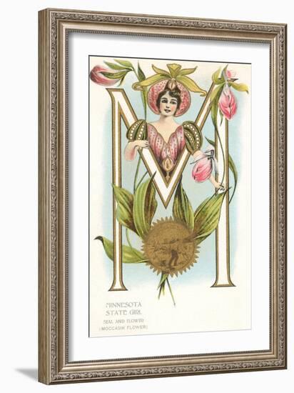 Minnesota State Belle-null-Framed Art Print