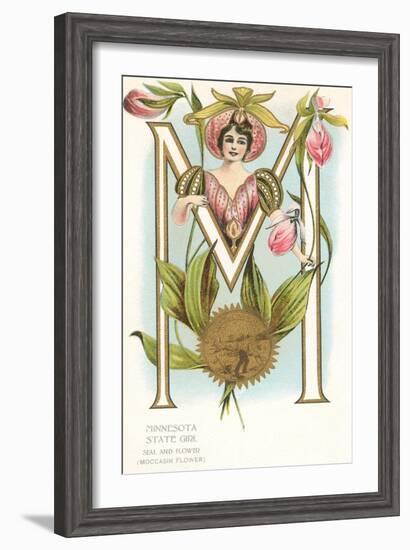 Minnesota State Belle-null-Framed Art Print