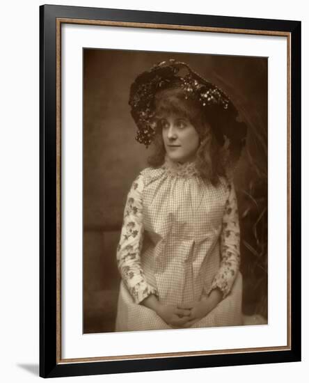 Minnie Palmer, American Actress, 1884-Samuel A Walker-Framed Photographic Print