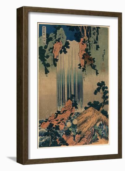 Mino No Kuni Yoro No Taki-Katsushika Hokusai-Framed Giclee Print