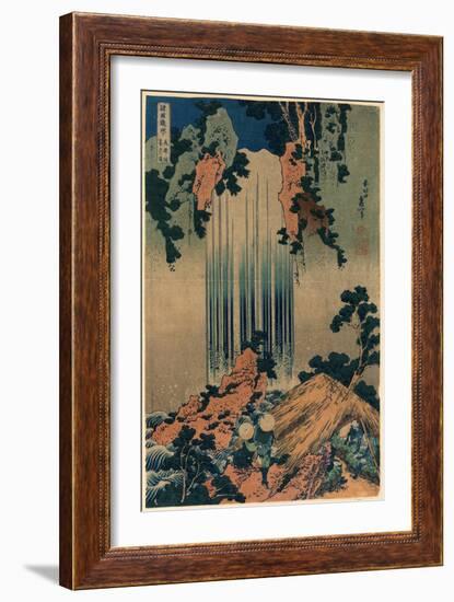 Mino No Kuni Yoro No Taki-Katsushika Hokusai-Framed Giclee Print