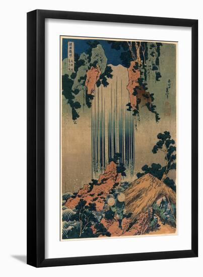 Mino No Kuni Yoro No Taki-Katsushika Hokusai-Framed Giclee Print