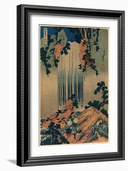 Mino No Kuni Yoro No Taki-Katsushika Hokusai-Framed Giclee Print