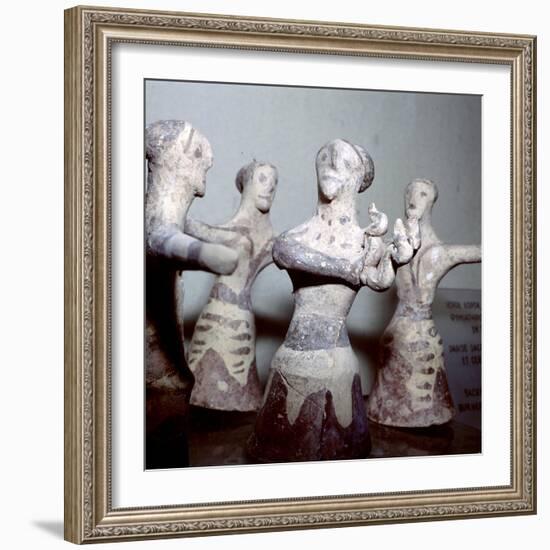 Minoan 'Sacred Dance', Palaikastro, Eastern Crete, Post-Palatial Period, c1400BC- c1100 BC-Unknown-Framed Giclee Print