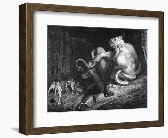 Minos, King of Crete, Illustration from "The Divine Comedy" by Dante Alighieri-Gustave Doré-Framed Giclee Print