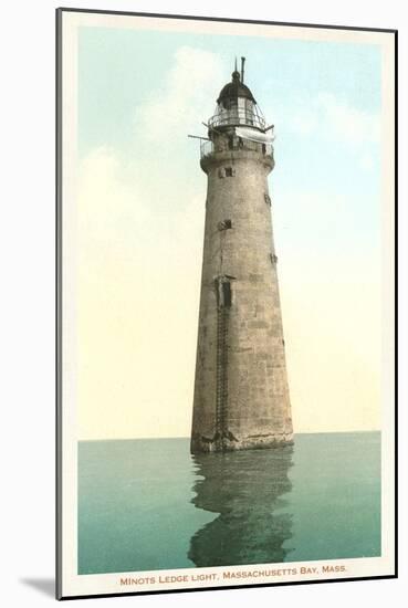 Minot's Ledge Lighthouse, Mass.-null-Mounted Art Print