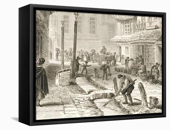 Minster Street in 1829-John Le Keux-Framed Premier Image Canvas