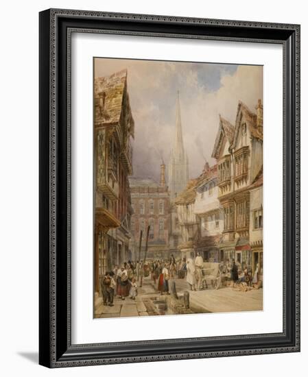 Minster Street, Salisbury-Thomas Shotter Boys-Framed Giclee Print