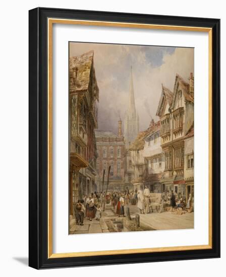 Minster Street, Salisbury-Thomas Shotter Boys-Framed Giclee Print