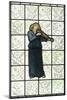 Minstral on Stained Glass Window-William Morris-Mounted Giclee Print