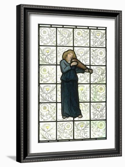 Minstral on Stained Glass Window-William Morris-Framed Giclee Print