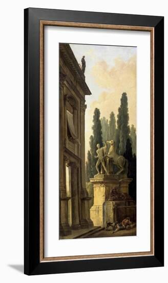 Minstrel Afternoon-Hubert Robert-Framed Art Print