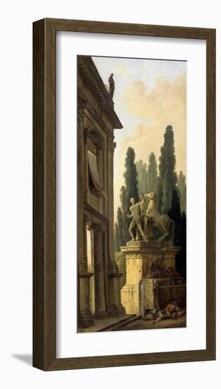 Minstrel Afternoon-Hubert Robert-Framed Art Print