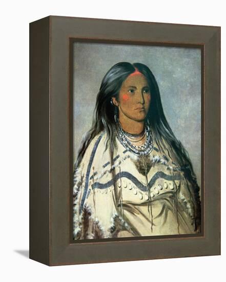 Mint, a Mandan Indian Girl, 1832-George Catlin-Framed Premier Image Canvas