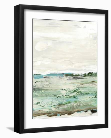 Mint & Aqua Horizon I-Lila Bramma-Framed Art Print