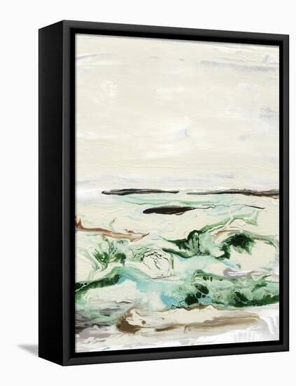Mint & Aqua Horizon II-Lila Bramma-Framed Stretched Canvas
