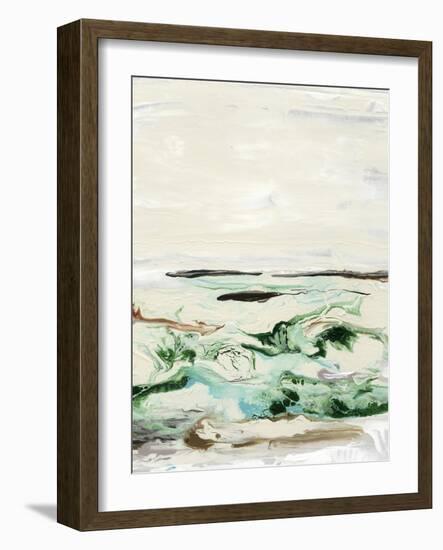 Mint & Aqua Horizon II-Lila Bramma-Framed Art Print