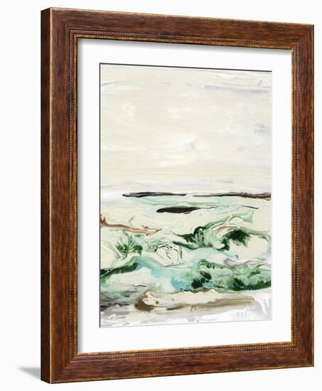 Mint & Aqua Horizon II-Lila Bramma-Framed Art Print