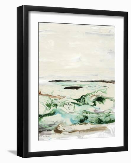 Mint & Aqua Horizon II-Lila Bramma-Framed Art Print