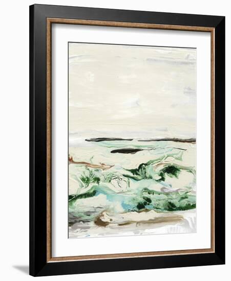 Mint & Aqua Horizon II-Lila Bramma-Framed Art Print