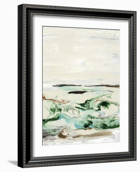 Mint & Aqua Horizon II-Lila Bramma-Framed Art Print