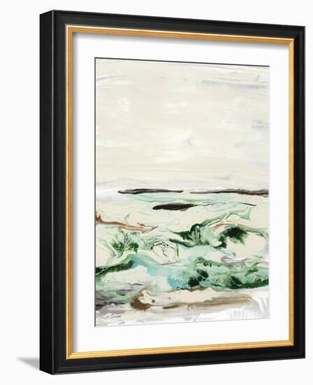 Mint & Aqua Horizon II-Lila Bramma-Framed Art Print