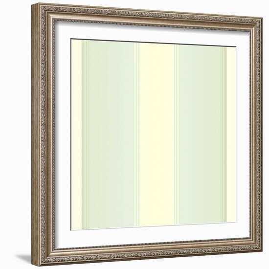 Mint Cream Stripes-Tina Lavoie-Framed Giclee Print