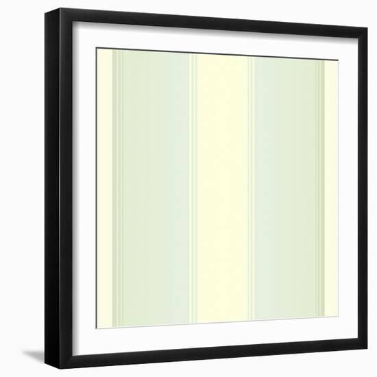 Mint Cream Stripes-Tina Lavoie-Framed Giclee Print