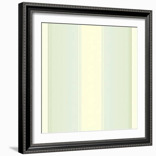 Mint Cream Stripes-Tina Lavoie-Framed Giclee Print