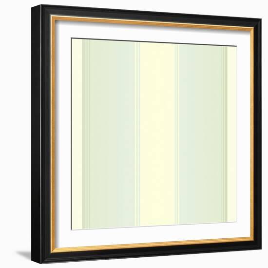 Mint Cream Stripes-Tina Lavoie-Framed Giclee Print