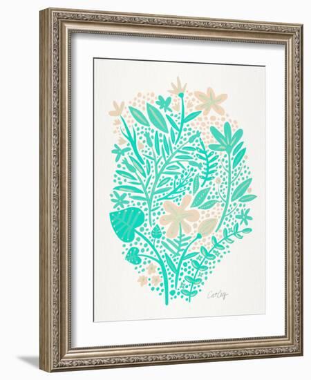 Mint Garden-Cat Coquillette-Framed Giclee Print