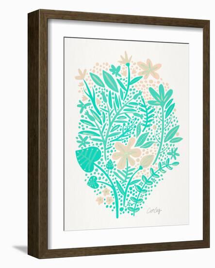 Mint Garden-Cat Coquillette-Framed Giclee Print