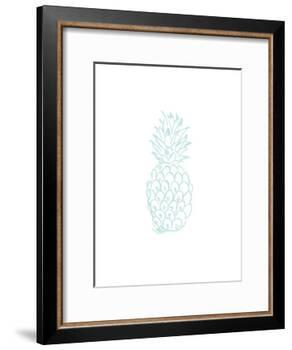 Mint Pineapple-Jetty Printables-Framed Art Print