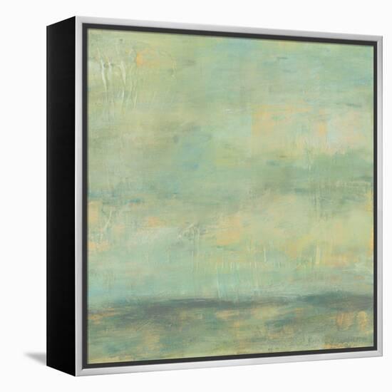 Mint Sky II-Jennifer Goldberger-Framed Stretched Canvas