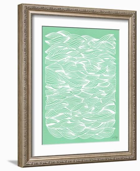 Mint Waves-Cat Coquillette-Framed Art Print