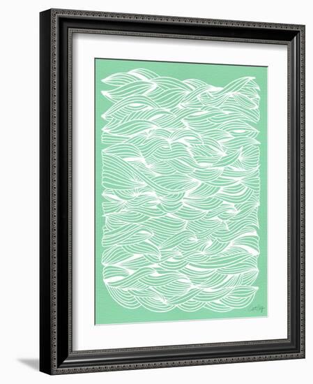 Mint Waves-Cat Coquillette-Framed Art Print