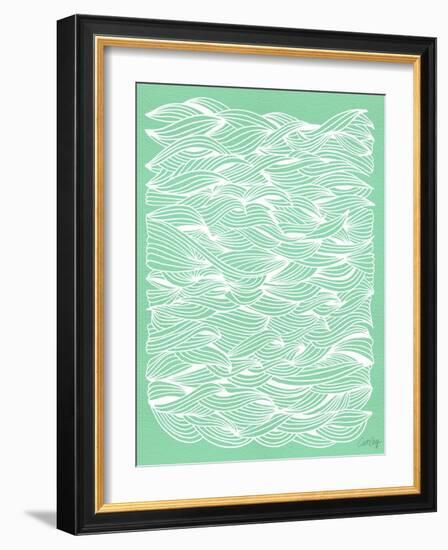 Mint Waves-Cat Coquillette-Framed Art Print