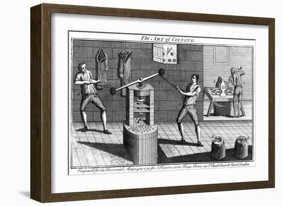 Minting Coins, 1750-null-Framed Giclee Print