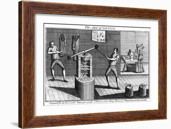 Minting Coins, 1750-null-Framed Giclee Print