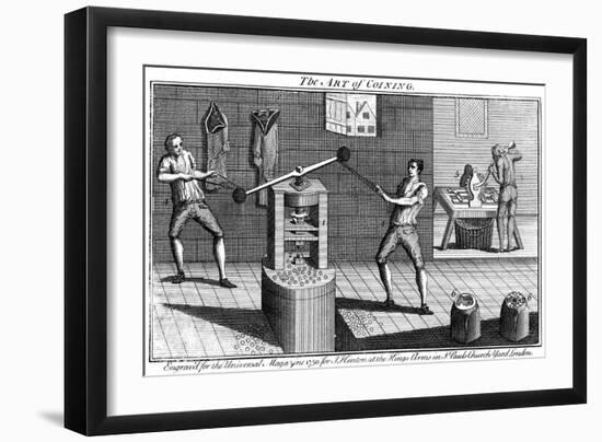 Minting Coins, 1750-null-Framed Giclee Print