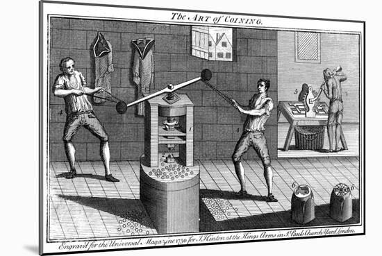Minting Coins, 1750-null-Mounted Giclee Print