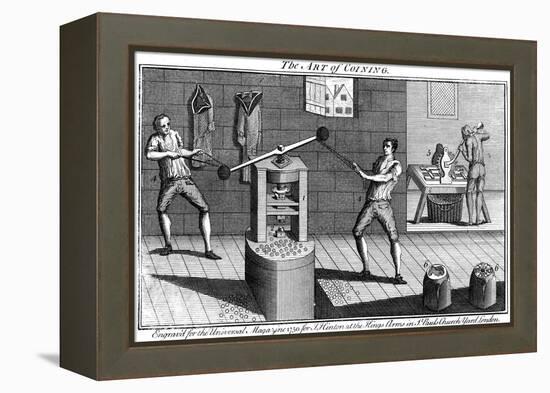 Minting Coins, 1750-null-Framed Premier Image Canvas